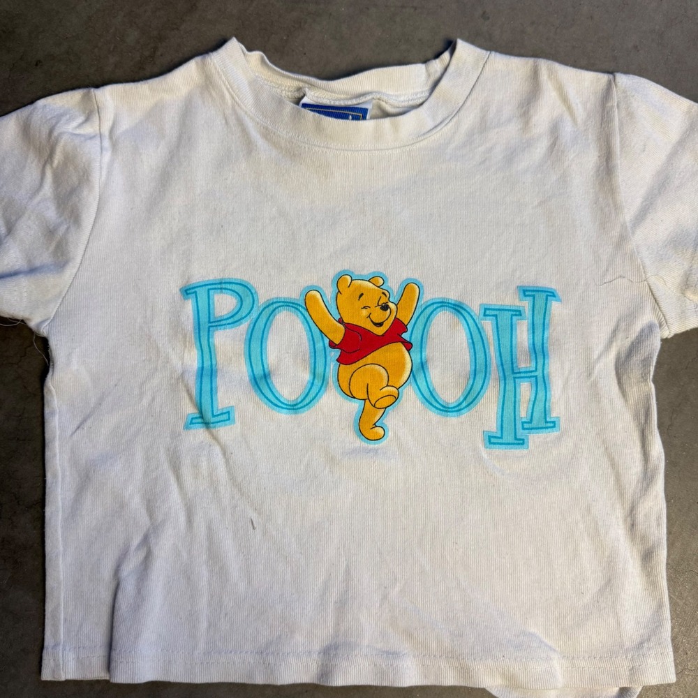 Vintage Winnie the Pooh T Shirt Brazos Sportswear White Graphic Tee Medium